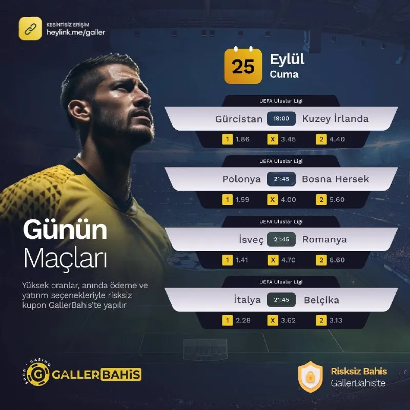 😄🧐🥰🥰🤓🥳 Yükselen oranlar ile sende GallerBahis'te yerini almaya hazır mısın ? ⏰ 19:00…