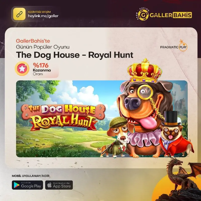 🎰 GallerBahis’te günün popüler oyunu 🐶 The Dog House - Royal Hunt ➡️ GallerBahis…