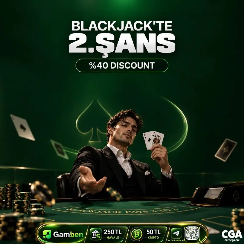 ♠️ BLACKJACK’TE İKİNCİ ŞANS SAHNEDE! ♠️ ♣️İlk kaybın ardından oyun bitmez, İKİNCİ ŞANS…