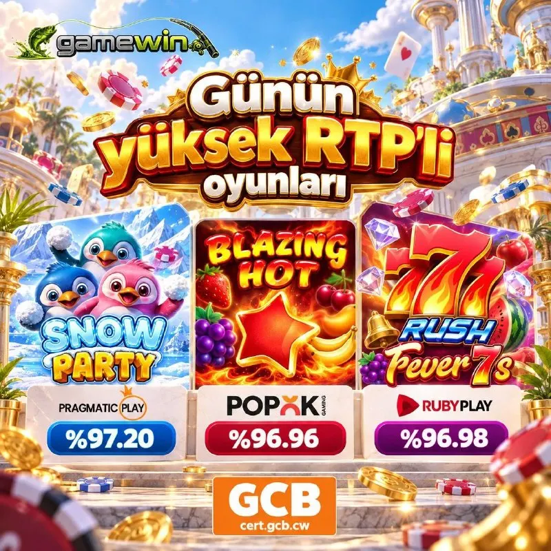 ⭐️ Günün yüksek RTP’li oyunlarını salıyorum. ✨ Bol şanslar efendim. 🌎…
