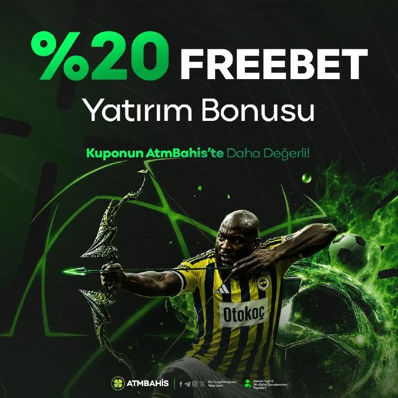 🏆 SEZONA %20 FREEBET İLE DAMGA VUR! ⭐️ 👛 ATM BAHİS’TE SPOR HEYECANI BAŞLIYOR! ⚡️…