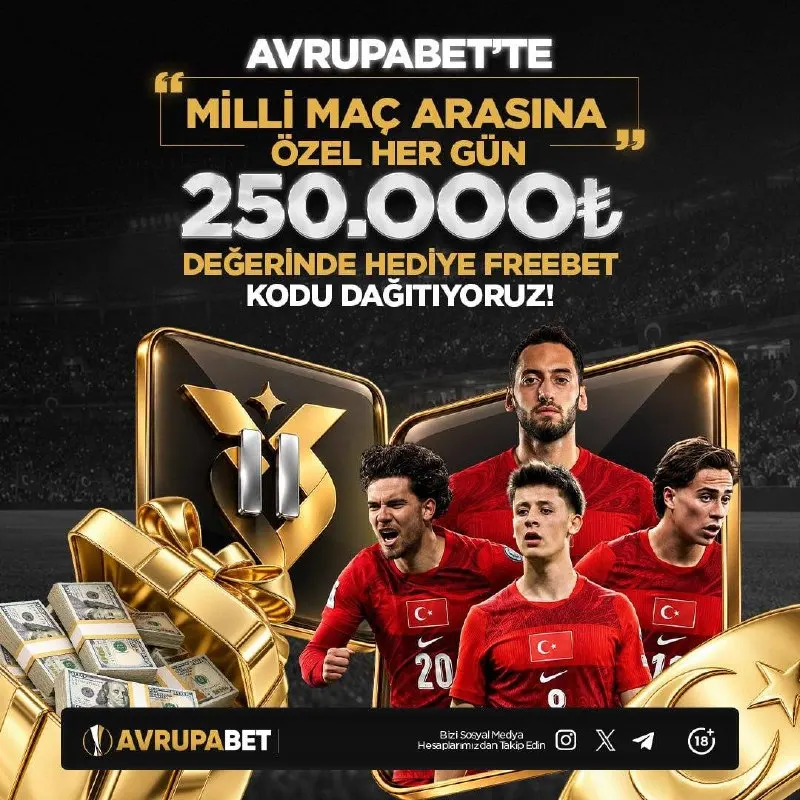 ⚡️🎁 Avrupabet'te Kazanç Sınırı Yok! Gün içerisinde 1000₺ yatırımı olan üyelerimize 250…
