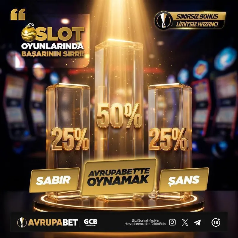 🍭 Slot Oyunlarında Başarının Sırrı: AVRUPABET! ✅ ⚡️ Slot dünyasında başarıya ulaşmak için…