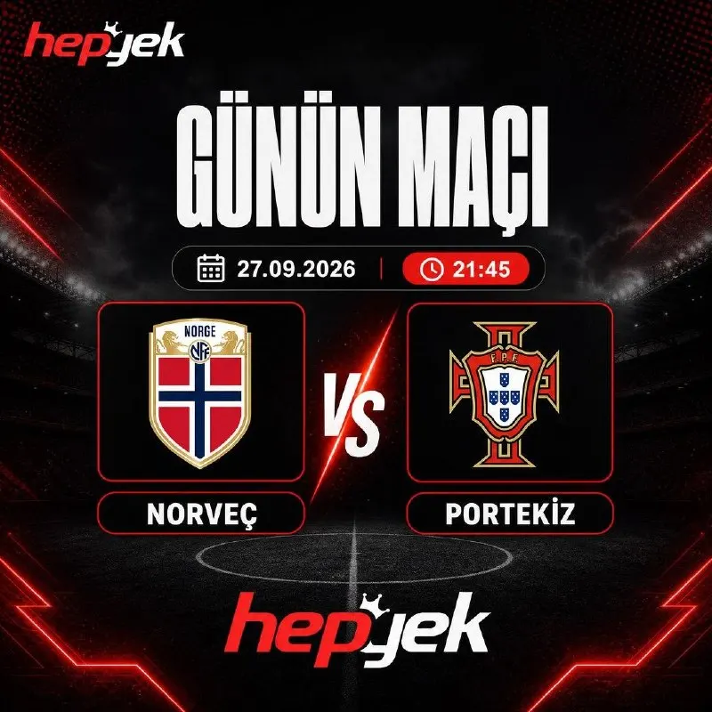 🅰️🅰️🅰️🅰️🅰️ 🅰️🅰️🅰️🅰️ 🔥 Hepyek'de Günün Öne Çıkan Karşılaşması! ➡️ Norveç 💚 Portekiz ⬅️ 🏆…