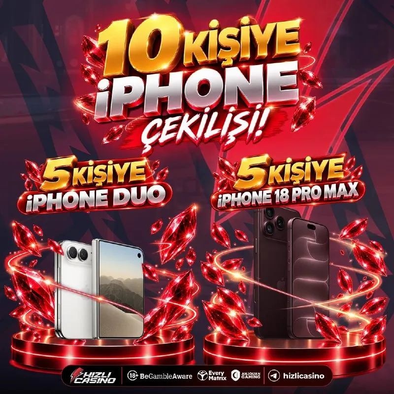 🔴 10 KİŞİYE iPHONE ÇEKİLİŞİ BAŞLADI ! 🔴 🎁 5 kişiye iPhone Duo, 5 kişiye iPhone 18 Pro Max…