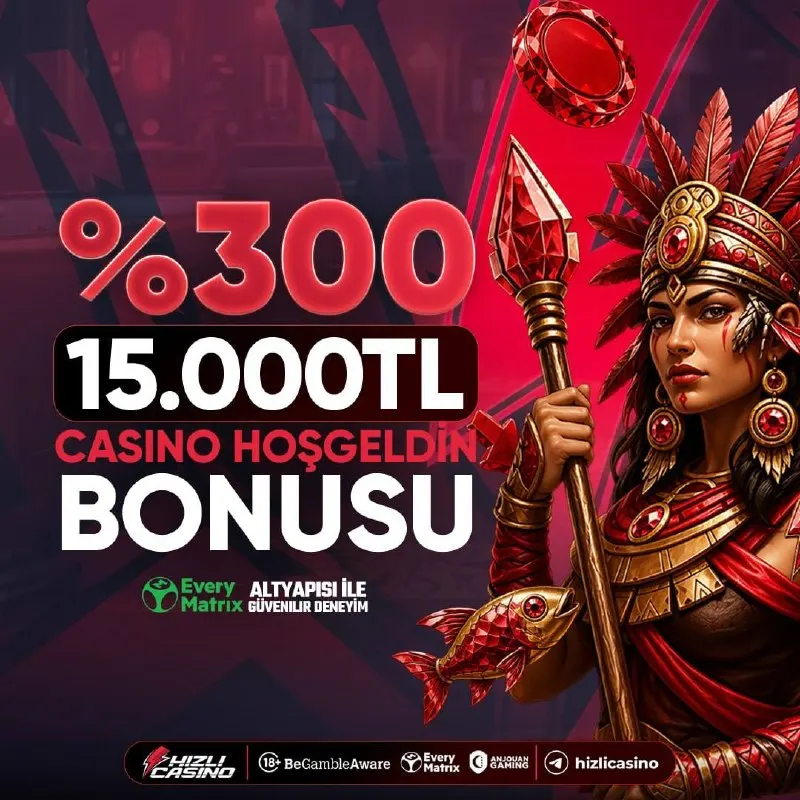 ⚡️ HIZLI CASINO’DA GÜÇLÜ BAŞLANGIÇ ZAMANI! ⚡️ 😎 15.000TL’ye kadar %300 Casino Hoşgeldin…