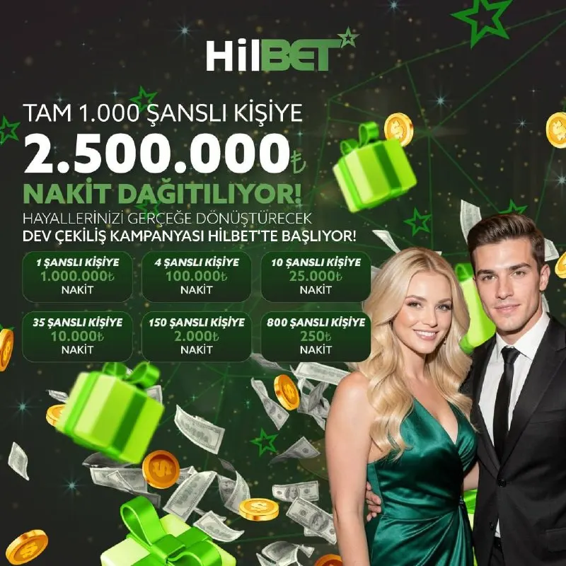 🔞 HİLBET'TEN DEV NAKİT ÇEKİLİŞİ 🔞 💰 2.500.000 TL 💰 💰 Yatırımını yap, çekiliş biletlerini…