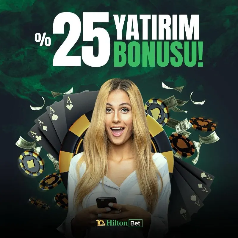 🎁 %25'e Varan Yatırım Bonusu Hiltonbet'te. 💰 2️⃣5️⃣0️⃣ 🔠🔠'den başlayan yatırımlara…