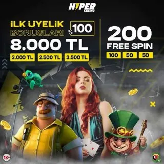 🎁 HiperCasino'dan avantajlarla dolu ilk üyelik bonusları! 🎇 Spor, Casino ve Canlı Casino…