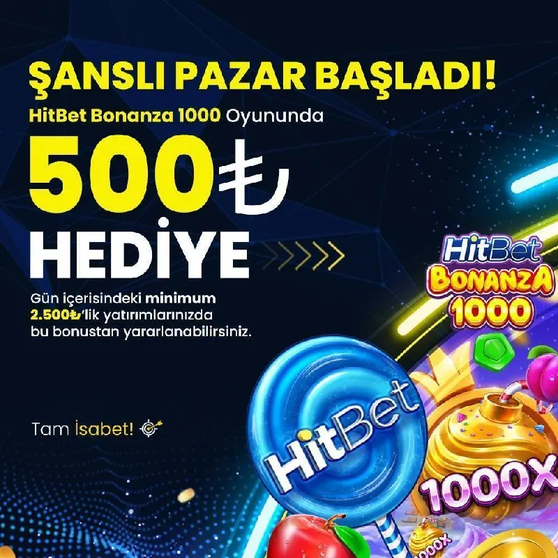 💛 HitBet'te Şanslı Pazar Başladı. 💰 Gün içerisinde minimum 2.500₺ yatırım yapın, 500₺…