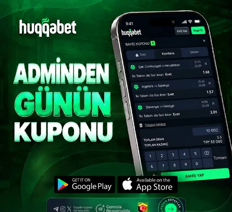 🍏🍏🍏🍏🍏 🍏🍏🍏🍏🍏🍏 🇨🇿 Çekya 🆚 Hırvatistan 🇭🇷 🟢Karşılıklı gol olur 🏴 İngiltere 🆚 İspanya…