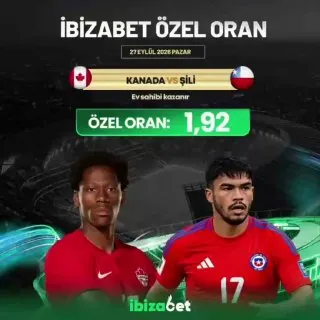 😋İBİZABET ÖZEL ORAN FIRSATI! 😋 27 Eylül Pazar gününe özel dev maçta oran yükseldi! ⭐️ 🇨🇦…