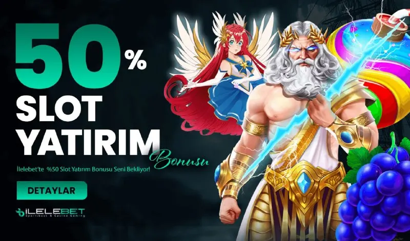 💰İlelebet'te %50 SLOT YATIRIM BONUSU!💰 🎁 1.000 ₺ ve üzeri yatırım yap, bonusunu al! 🎁 🎁…