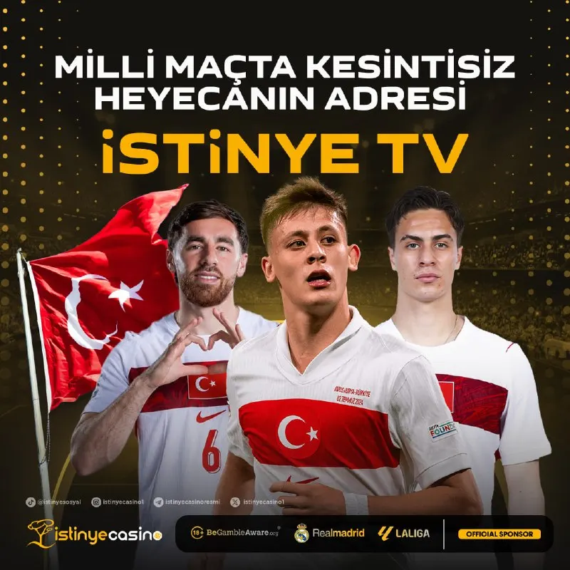 ⚽️MİLLİ MAÇIN HEYECANI İSTİNYE TV’DE! ✅Büyük maç, büyük heyecan, kesintisiz futbol…