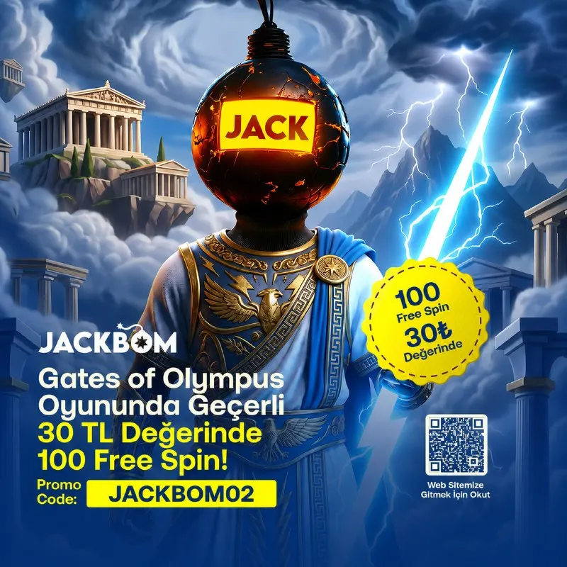🔥JACKBOM’DAN HERKESE 30₺ DEĞERİNDE 100 FREESPİN! 🔥 💥 PROMO CODE: JACKBOM02 🔔…