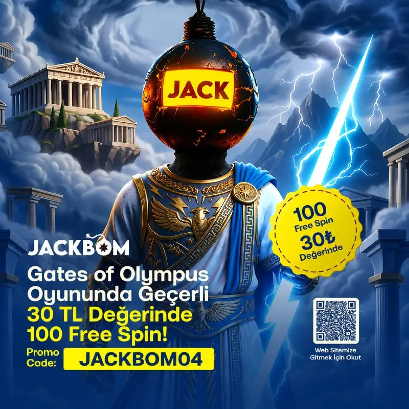 🔥JACKBOM’DAN HERKESE 30₺ DEĞERİNDE 100 FREESPİN! 🔥 💥 PROMO CODE: JACKBOM04 🔔…