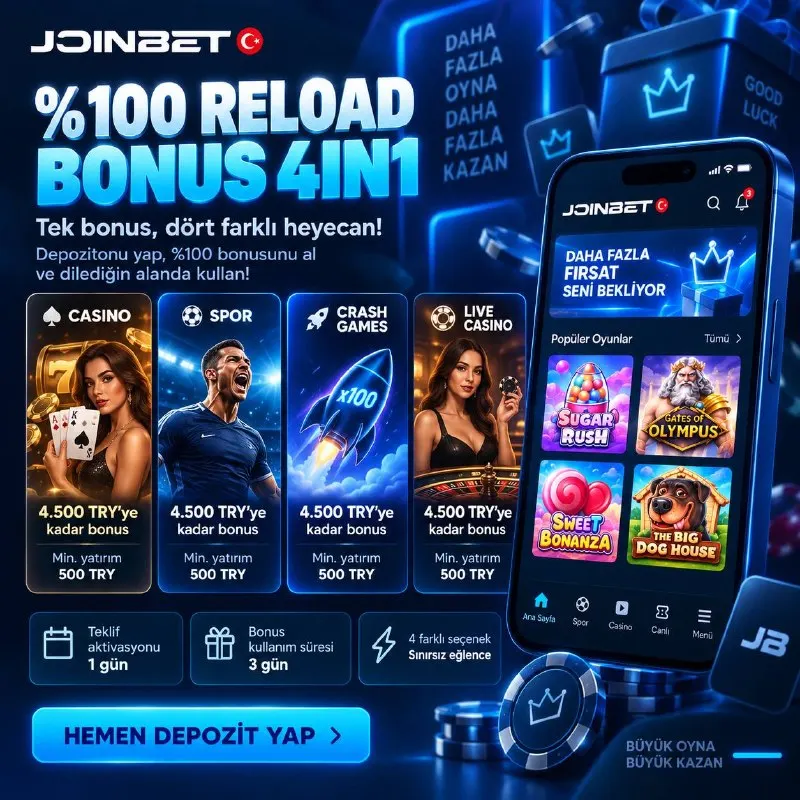 🧡🧡🧡🧡🧡🧡 %100 RELOAD BONUS 4IN1🔥 Depozitonu yatır, %100 bonusunu al ve bonusunu istediğin…