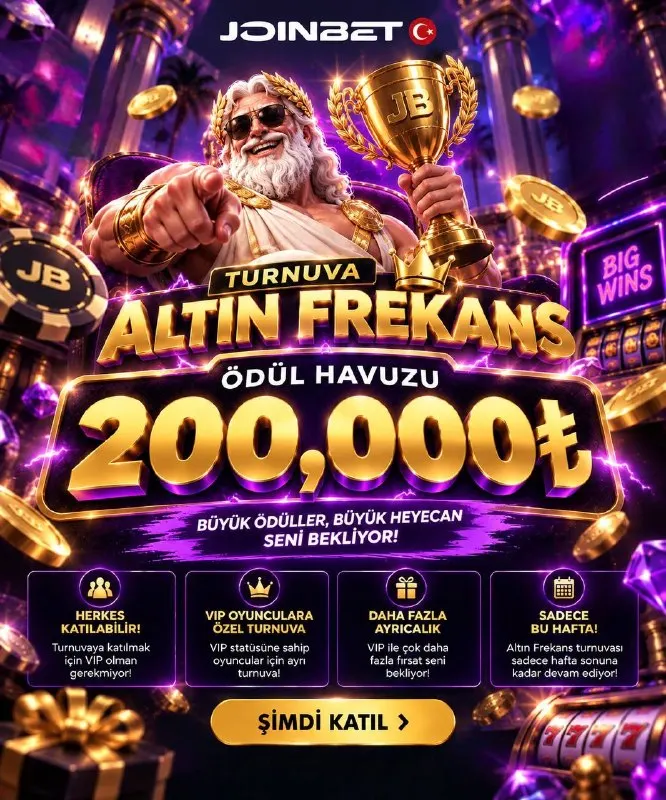🧡 ALTIN FREKANS ÇOKTAN BAŞLADI — ÖDÜLLER SENİ BEKLİYOR! 🎰 Haftanın en sıcak turnuvası…
