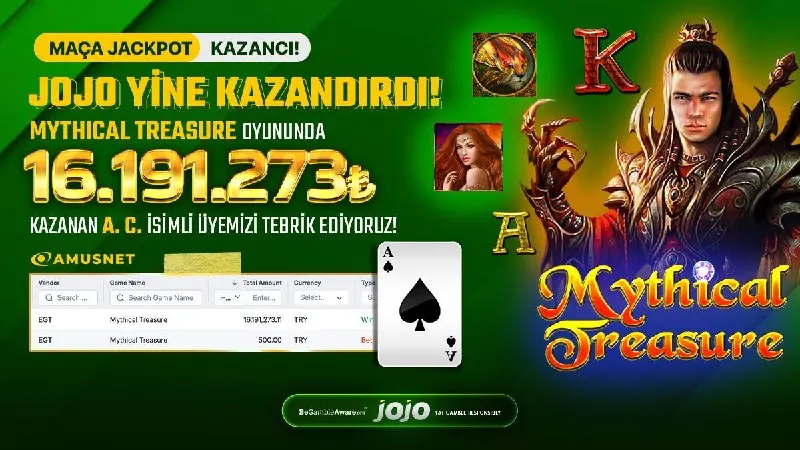 ♠️ Sadece 500₺ ile Efsane Kazanç! 🥳 Maça Jackpot düşürüp 16.191.273₺ kazanan üyemizi…