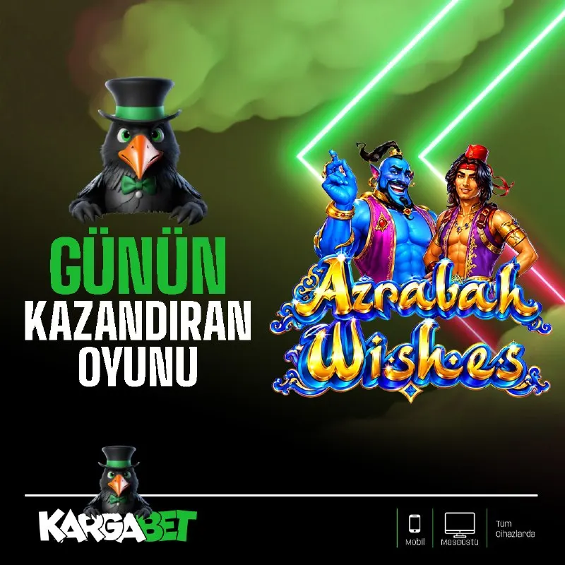 👑 KargaBet'te Günün Kazandıran Oyunu 🎲AZRABAH WISHES 🎲 KargaBet ile favori slot…