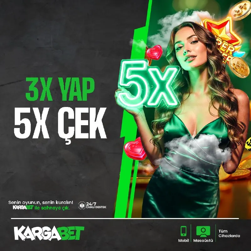 🌟 KARGABET |🥳😚 YAP, 😒😚 ÇEK ! 🟢 Yatırımını yap, ✅ 3X hedefini tamamla, ✅ 5X Çekim…