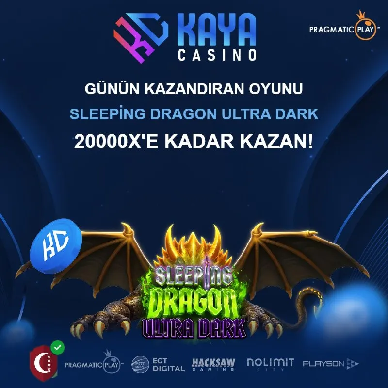 🔥 KAYA CASINO'DA GÜNÜN EN ÇOK KAZANDIRAN OYUNU: Sleeping Dragon Ultra Dark! 🎰 🎯 Bugünün…