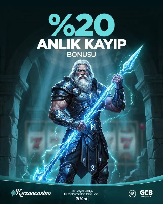 2️⃣0️⃣ KazanCasino'da %20 Anlık Kayıp Bonusu! 🤑 Kayıplarınızın %20’si kadar anlık bonus…