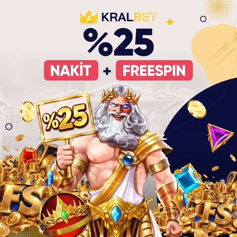 🎁 %25 NAKİT + %25 FREESPIN FIRSATI SİZLERLE! 💛Gates of Olympus oyununda geçerli toplam…