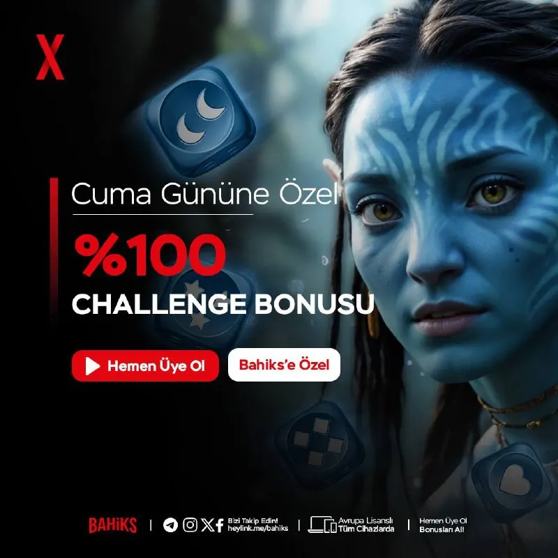 📆 CUMA GÜNÜNE ÖZEL %100 CHALLENGE YATIRIM BONUSU! 📆 🔥 Cuma fırtınasına hazır ol; 500₺…