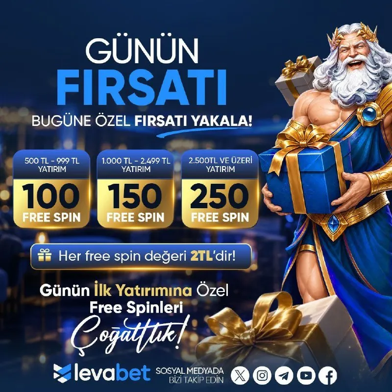 🔥 GÜNÜN FIRSATI 🔥 Bu Güne Özel Fırsatı Yakala! 🎰 Günün İlk Yatırımına Özel Free Spinleri…