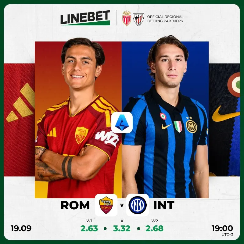 🇮🇹 Roma - Inter 🇮🇹 A big match for Italy's Serie A. The teams, which have had a flawless…