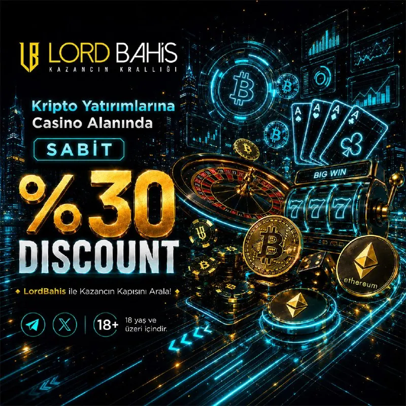 🎰Kripto Yatırımlarınıza Özel %30 Discount Fırsatı ! 🔔 ‼️ Kripto ile Casino Kazançlar…