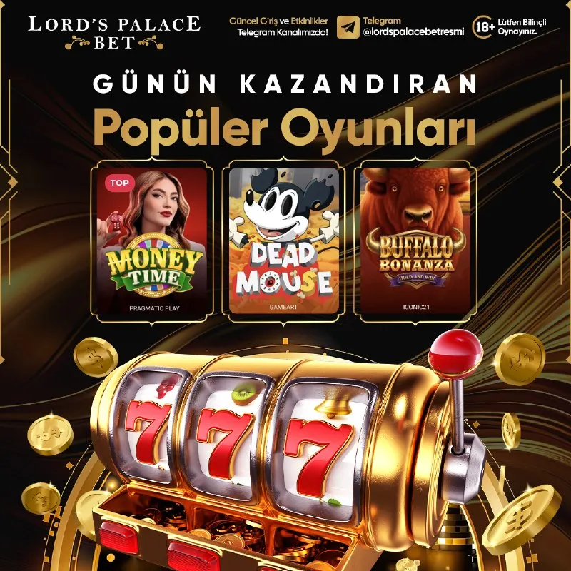🎰 Şanslı oyunlar sizleri bekliyor 💰Yüksek RTP Oranları 🎁Görev ve Yatırım bonuslarını…