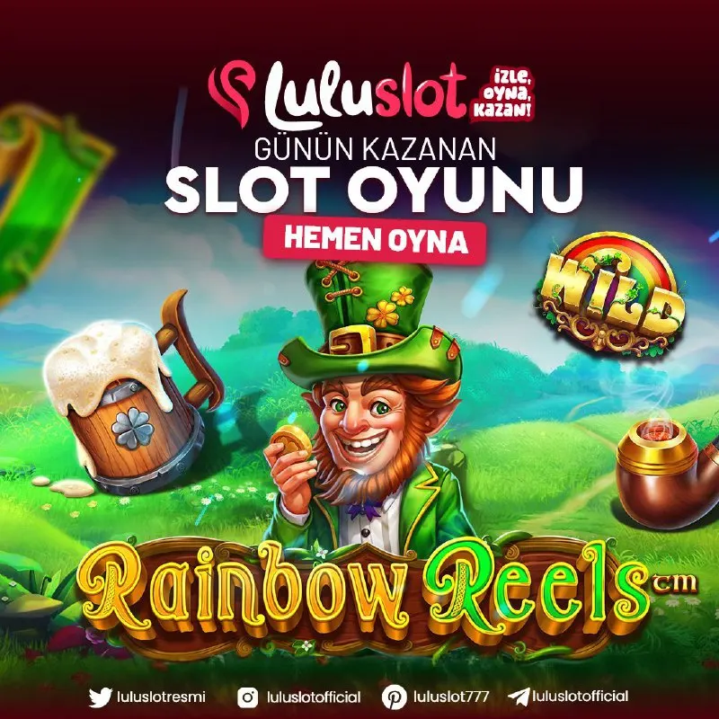 🌈🍀 RAINBOW REELS: GÖKKUŞAĞININ ALTINDAKİ HAZİNE! 🍀🌈 Luluslot’ta şans kapıları aralanıyor!…