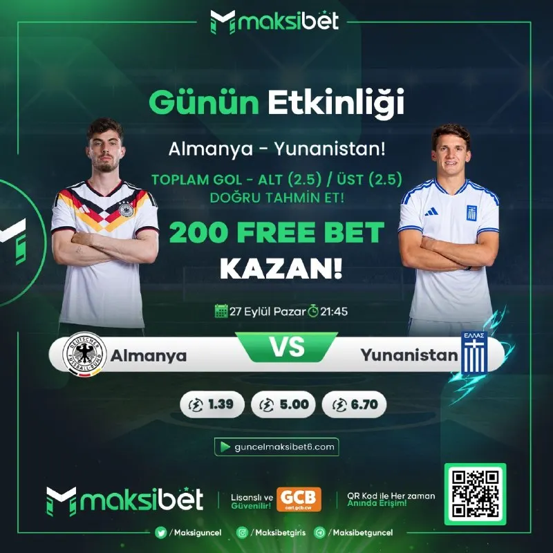🅰️🅰️🅰️🅰️🅰️ 🅰️🅰️🅰️🅰️🅰️🅰️🅰️🅰️🅰️ 📌 ALMANYA - YUNANİSTAN karşılaşmasında şansını konuştur! ⚽️…