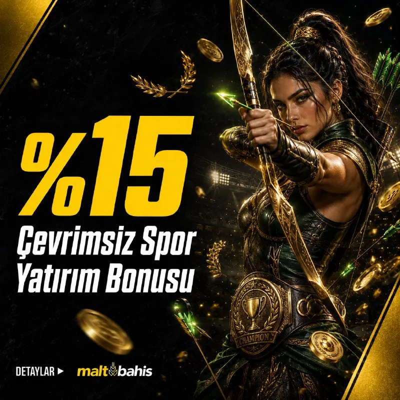 ⚽ Spor yatırımlarına, %15 bonus! 🏆 Çevrimsiz spor yatırım bonusu! 👉 Maçları takip et…