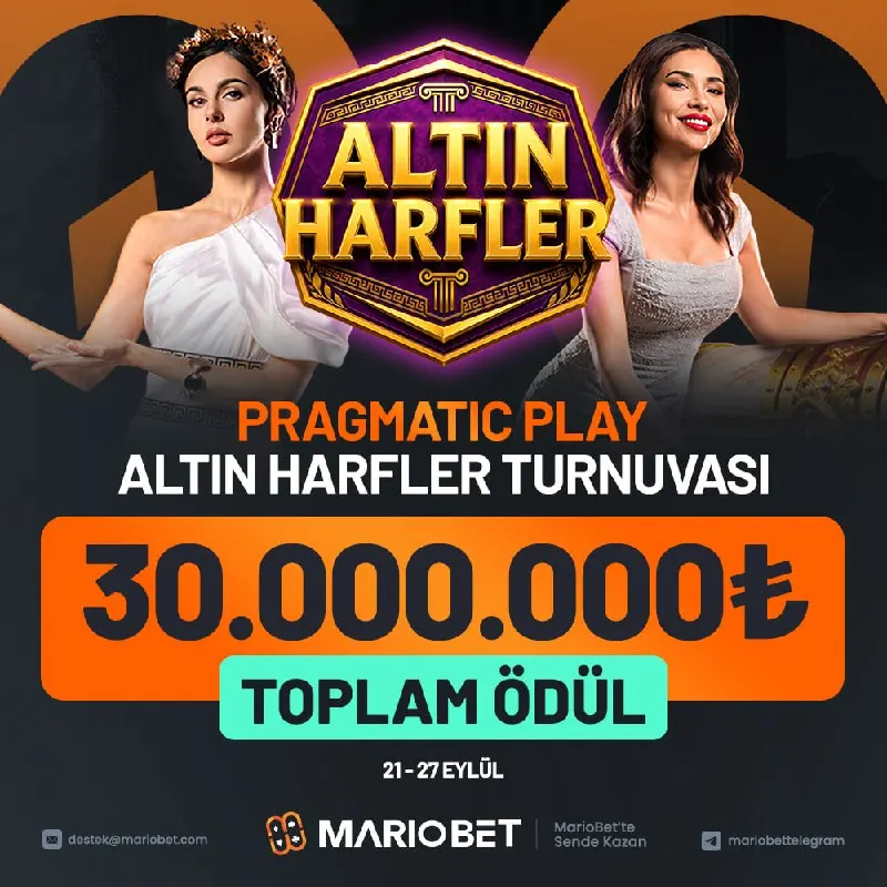 ⚡️ Golden Letter Drops Başladı! ⚡️ 🎰 21–27 Eylül tarihleri arasında 250₺ bahis yapın…
