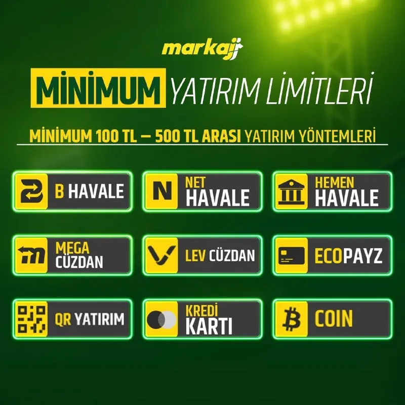 ❕ YATIRIMIN İÇİN DOKUZ FARKLI KAPI! ❕ 💱Minimum5️⃣0️⃣🔠🔠🔣1️⃣0️⃣0️⃣0️⃣🔠🔠 arası limitler! 🗄️…