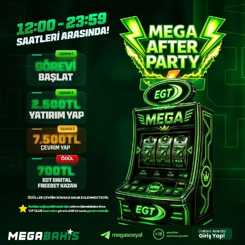 🎁 Mega Fırsat Başladı! ⏰ 12.00 - 23.59 saatleri arasında: 🔡 VIP Club'dan Görevi Başlat, 🔡…