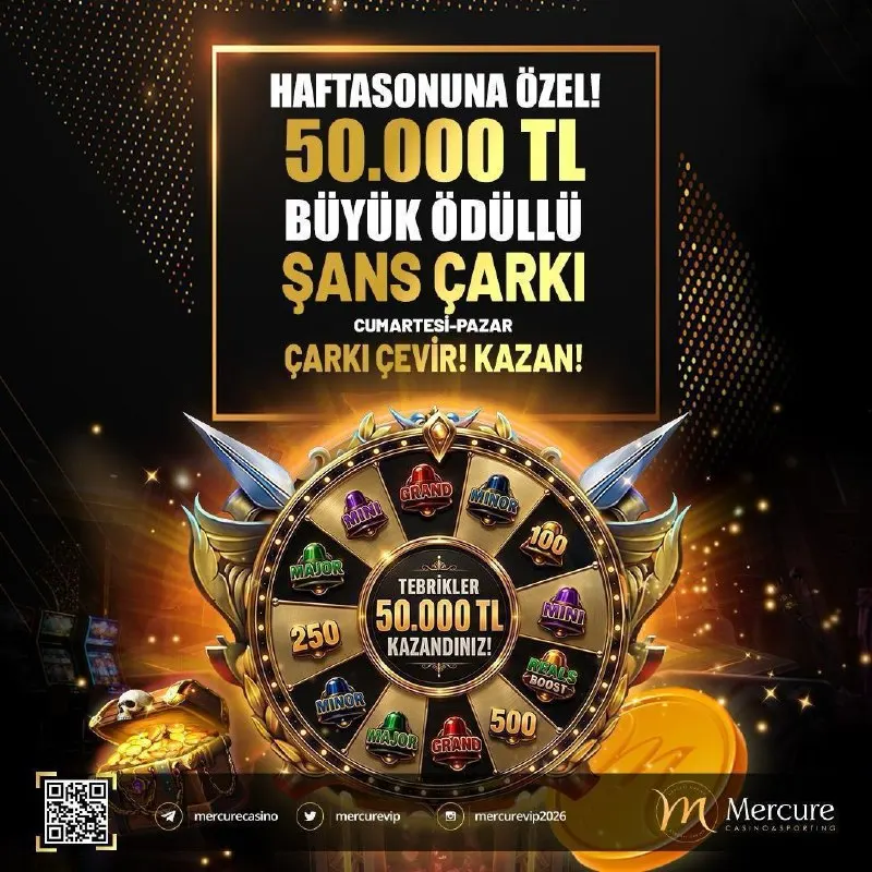 🎡 ÖDÜLLÜ ŞANS ÇARKI MERCURE'DE! 🔤🔤🔤🔤🔤🔤🔤 🔤🔤🔤🔤🔤🔤 ⚡ Çarkı çevir, büyük ödülleri kap! 💰…