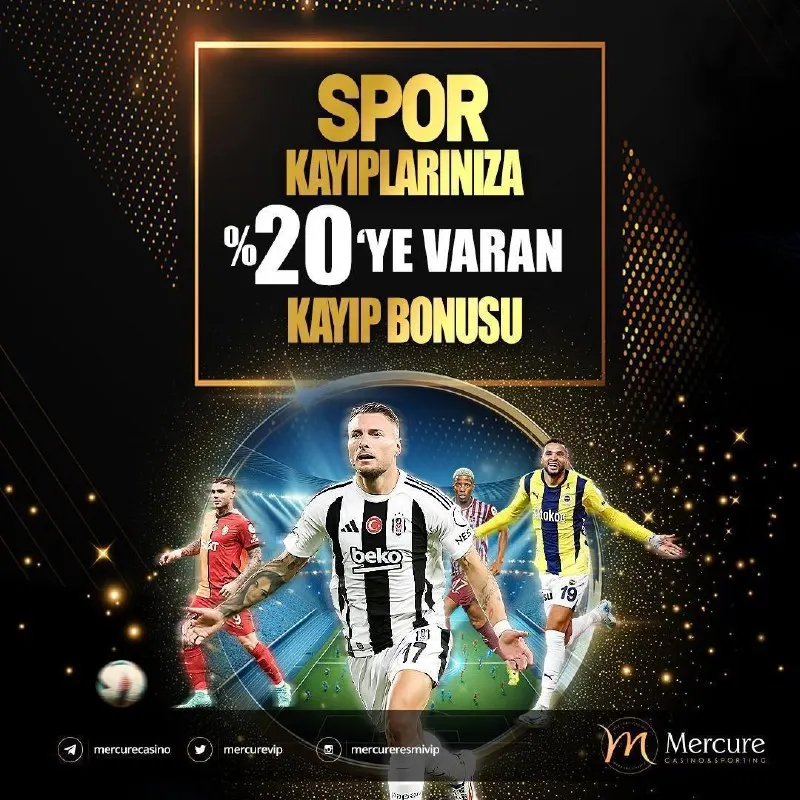 ⚽️ Spor Kayıplarınıza 🔣2️⃣0️⃣ BONUS! 🔤🔤🔤🔤🔤🔤🔤 🔤🔤🔤🔤🔤🔤 💸Kayıpların MERCURE'DE kazandırıyor!…