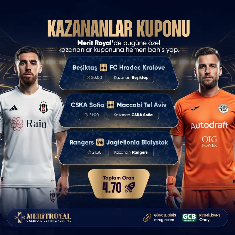 😀😀😀😀 Günün Favori Kombinesiyle Futbol Coşkusunu Katla! 💙 #MeritRoyal Uzmanlığında…