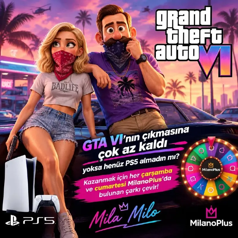 🎮 GTA 6️⃣ için geri sayım başladı! 🎮 🕹Yoksa hâlâ PS5’ini almadın mı? 🕹 🚀PS5 sahibi olmak…