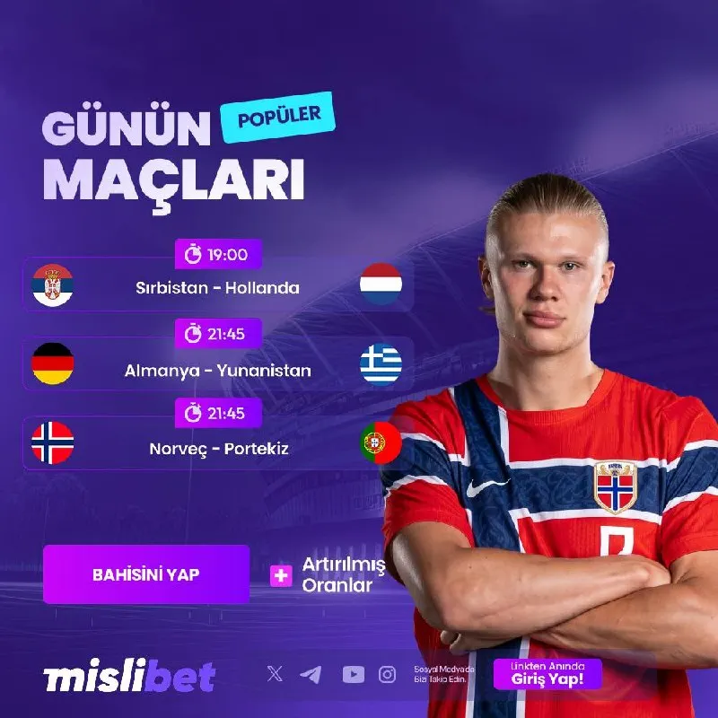 ⚽️ Günün Favori Maçları 🏀 🔝En Yüksek Oranlar 💰 En Avantajlı Bonuslar ✅ 🔣3️⃣0️⃣ FREEBET ✅…