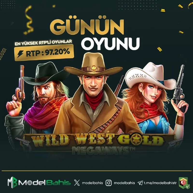 🎰 GÜNÜN OYUNU: Wild West Gold Megaways 🤠💥 ⚡️ RTP: %97.20 🔥 Vahşi Batı’da kazanç zamanı! 💰…