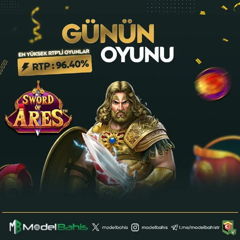 🎰 GÜNÜN OYUNU 🎰 ⚔️ Sword of Ares ile antik savaşların gücünü hissetmeye hazır mısın? 🔥…