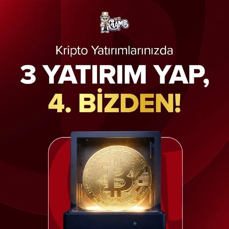 🏆 MrGamb'te Kriptoyla Ekstra Kazan! 💎 Her 3 Kripto yatırımından sonraki yatırımın…
