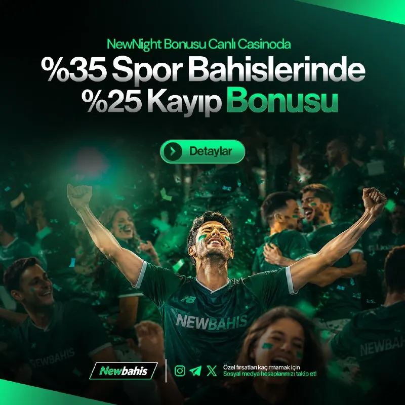 🌙🔥 NEWNIGHT BAŞLADI! 🔥🌙 🎰 Canlı Casino’da %35 ⚽ Spor Bahislerinde %25 Kayıp Bonusu 🌃…