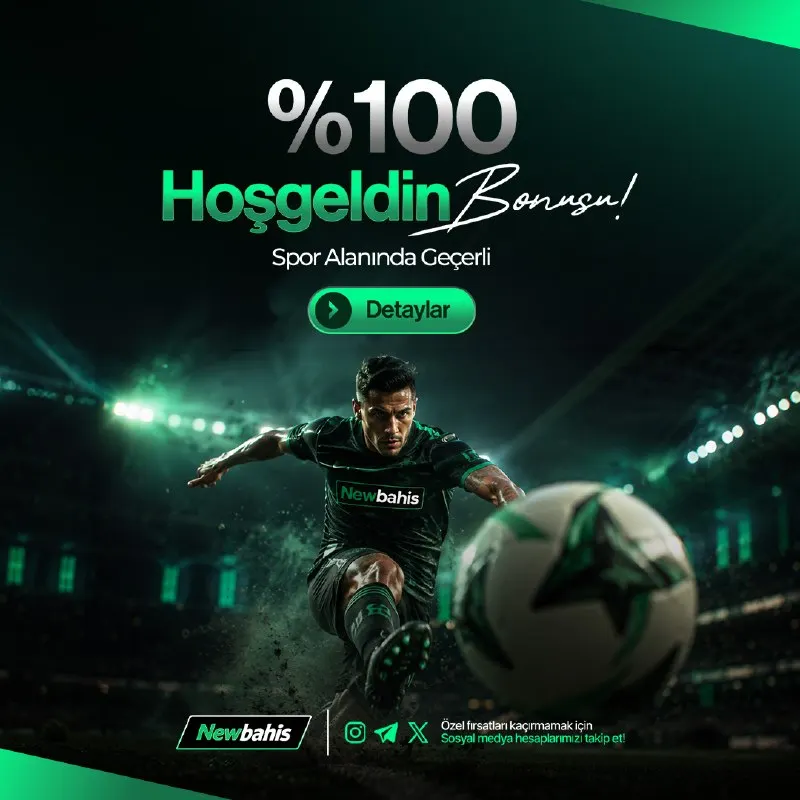 🏅 %100 Spor Hoşgeldin Bonusu! 🏅 🔥 Yeni üyelere özel, çifte kazanç zamanı! 💸 İlk…