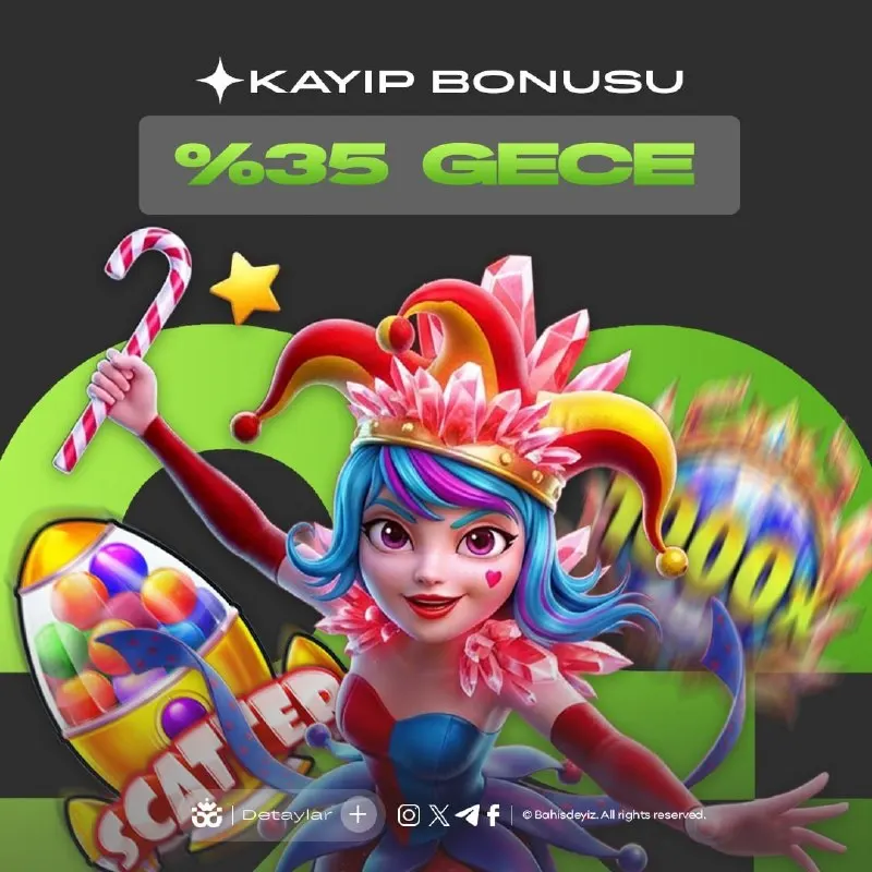 📗📗📗📗 📗📗📗📗📗📗 ✔️ GECEYE ÖZEL %35 KAYIP BONUSU! 💸Gece şansın istediğin gibi gitmediyse…